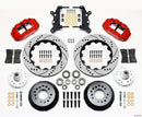 Wilwood Narrow Superlite 6R Front Hub Kit 14.00in Drill Red 60-68 Ford / Mercury Full Size / Galaxie