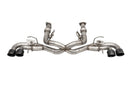 Corsa 2020-2025 Corvette C8 3in Valved Cat-Back 4.5in Blk Quad Tips - Fits Factory NPP Exhaust