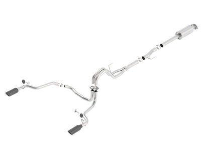 Borla 15-16 Ford F150 3.5L EcoBoost Ext. Cab Black Chrome CB Exhaust ATAK Single Split Rear Exit