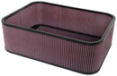 K&N Custom Racing Assembly Carbon Fiber Air Box w/o Base - Large