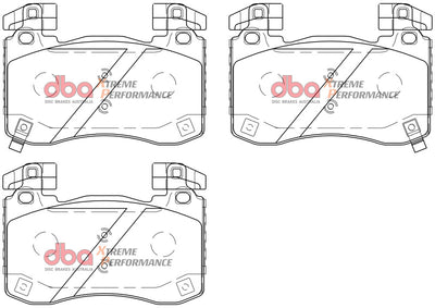 DBA 2018+ Kia Stinger V6 Twin Turbo XP Performance Front Brake Pads