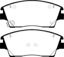 EBC 2017+ Hyundai Elantra 1.6L Turbo Redstuff Front Brake Pads