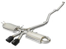 aFe Takeda 3in 304 SS Cat-Back Exhaust w/ Dual Center Black Tips 17+ Honda Civic Si (2dr) I4 1.5L