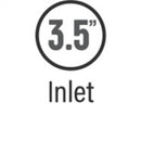 MagnaFlow Tip Stainless Double Wall Round Single Outlet Polished 4.5in DIA 3.5in Inlet 12in Length