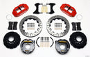 Wilwood Narrow Superlite 4R Rear P-Brk Kit 12.88in Drilled Red Chevy 12 Bolt w/ C-Clips Staggered mt