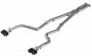 MBRP 15-16 Dodge Challenger 5.7L HEMI SS 3in Quad Split Rear Exit w/ Carbon Fiber Tips - T304