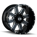 ION Type 141 20x10 / 6x135 BP / -19mm Offset / 106mm Hub Gloss Black Milled Wheel