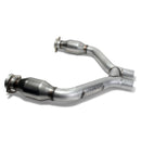 BBK 2015-16 Mustang V6 Short Mid H Pipe With Converters (To Be Adapted With 1642 Series Headers)