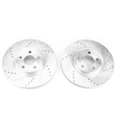Power Stop 17-19 Lincoln MKZ Front Evolution Drilled & Slotted Rotors - Pair