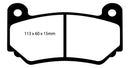 EBC 08-11 Lotus Exige 1.8 Supercharged (240) Greenstuff Front Brake Pads