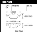 Hawk 13-14 BMW 328i/328i xDrive / 2014 428i/428i xDrive HP Plus Rear Brake Pads