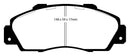 EBC 97 Acura CL 3.0 Redstuff Front Brake Pads