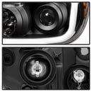 Xtune Toyota Tundra 07-13 LED Light Bar Projector Headlights Black PRO-JH-TTU07-LED-BK