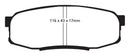 EBC 08+ Lexus LX570 5.7 Yellowstuff Rear Brake Pads