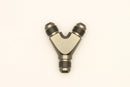 DeatschWerks 6AN Male Flare + 6AN Male Flare to 6AN Male Flare Y Block Fitting