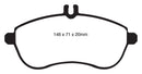 EBC 12-14 Mercedes-Benz C250 (W204) 1.8 Turbo Greenstuff Front Brake Pads