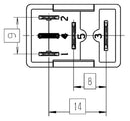 Hella Relay Micro Iso 5 Pole 12V Spst Res