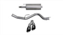 Corsa 2015-2020 Ford F-150 5.0L V8 (Super Crew Cab) Black Sport Single Side Dual 4in Tips CB Exhaust