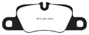 EBC 12-15 Porsche 911 (991) (Cast Iron Rotor only) 3.8 Carrera S Redstuff Rear Brake Pads