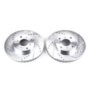 Power Stop 93-96 Honda Prelude Front Evolution Drilled & Slotted Rotors - Pair
