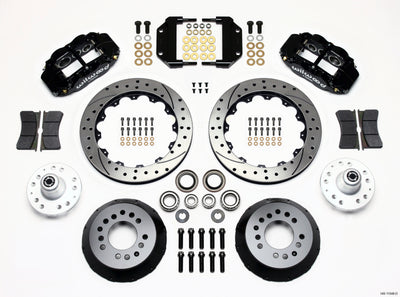 Wilwood Narrow Superlite 6R Front Hub Kit 12.88in Drilled Magnum Force Drop Spindle