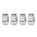 McGard Hex Lug Nut (Cone Seat Bulge Style) M12X1.25 / 3/4 Hex / 1.45in. Length (4-Pack) - Chrome