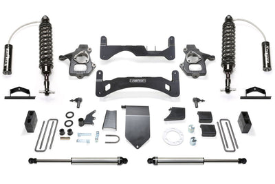 Fabtech 14-18 GM C/K1500 w/OE Alum. UCA 6in Perf. System Gen II w/DL 2.5 Coilovers & Rear DL Shocks