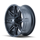 Mayhem 8090 Rampage 20x10 / 5x127 BP / -25mm Offset / 87mm Hub Matte Black Wheel