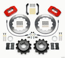 Wilwood Dynapro Radial Rear Kit 12.88in Red 2006-2007 Subaru WRX w/Lines
