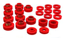 Energy Suspension CJ5-7 Body Mounts - Red
