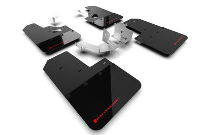 Rally Armor 21-25 Ford Bronco (Plstc Bmpr + RR - NO Rptr/Sprt) Blk Mud Flap w/Red Logo