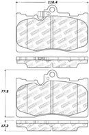 StopTech Performance 06 Lexus GS300/430 / 07-08 GS350 / 06-08 IS350 Front Brake Pads