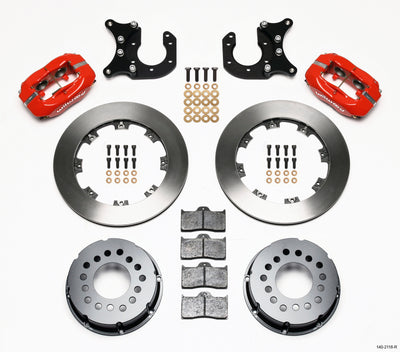 Wilwood Forged Dynalite P/S Rear Kit Red New Big Ford 2.50in Offset