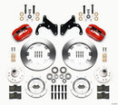 Wilwood Forged Dynalite Front Kit 12.19in Red 69-70 Impala Drum/Disc 69-82 Vette