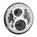 Letric Lighting 7in LED Chrome Full-Halo Indian