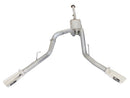 aFe MACHForce XP Exhaust 3in SS Dual Side Ext CB w/ Polished Tips 2015 Ford F150 5.0L V8 CC/SB EC/LB