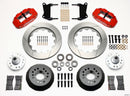Wilwood Narrow Superlite 6R Front Hub Kit 14.00in Red 67-69 Camaro 64-72 Nova Chevelle