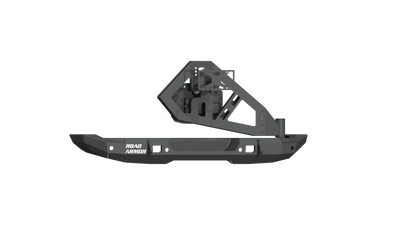 Road Armor 18-20 Jeep Wrangler JL Stealth Rear Bumper Full Width w/Tire Carrier Assembly - Tex Blk