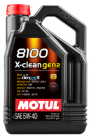 Motul 5L Synthetic Engine Oil 8100 X-CLEAN Gen 2 5W40 - Case of 4