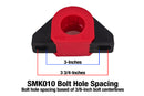 BMR Universal 1.375in Billet Aluminum Sway Bar Mount Mount (Polyurethane) - Black