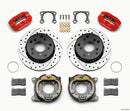 Wilwood Dynapro Lug Mount P/S Park Brake Kit Drilled Red Big Ford 2.36in Off Bronco 5 x 5.50