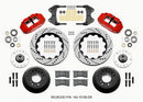 Wilwood Narrow Superlite 6R Front Hub Kit 14.00in Drill Red WWE ProSpindle (5x4.75in 5x5.00in Hub)