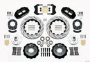 Wilwood Narrow Superlite 6R Front Hub Kit 14.00in Drilled 1965-1969 Mustang Drum Spindle