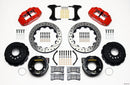 Wilwood Narrow Superlite 4R Rear P-Brk Kit 12.88in Drill Red 2005-2014 Mustang