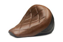 Mustang 18-21 Indian Scout Bobber Standard Touring Solo Seat Diamond Stitch - Brown