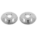Power Stop 12-18 Fiat 500 Rear Evolution Drilled & Slotted Rotors - Pair