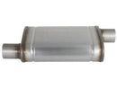aFe MACH Force-Xp 409 SS Muffler 2.5in Offset Inlet/2.5in Offset Outlet 14in L x 9in W x 4in H Body