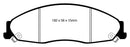 EBC 05-08 Pontiac Grand Prix 5.3 Yellowstuff Front Brake Pads