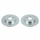 Power Stop 17-20 Acura MDX Rear Evolution Drilled & Slotted Rotors - Pair