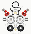 Wilwood Dynapro Radial4 / MC4 Rear Kit 12.88 Drilled Red 2006-15 Miata w/Lines & Cables